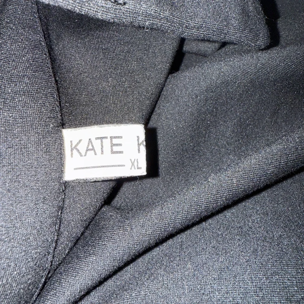 Kate Kasin Stretchy Casual Blazer – Black, Size XL (1-Button Closure) - Picture 14 of 14